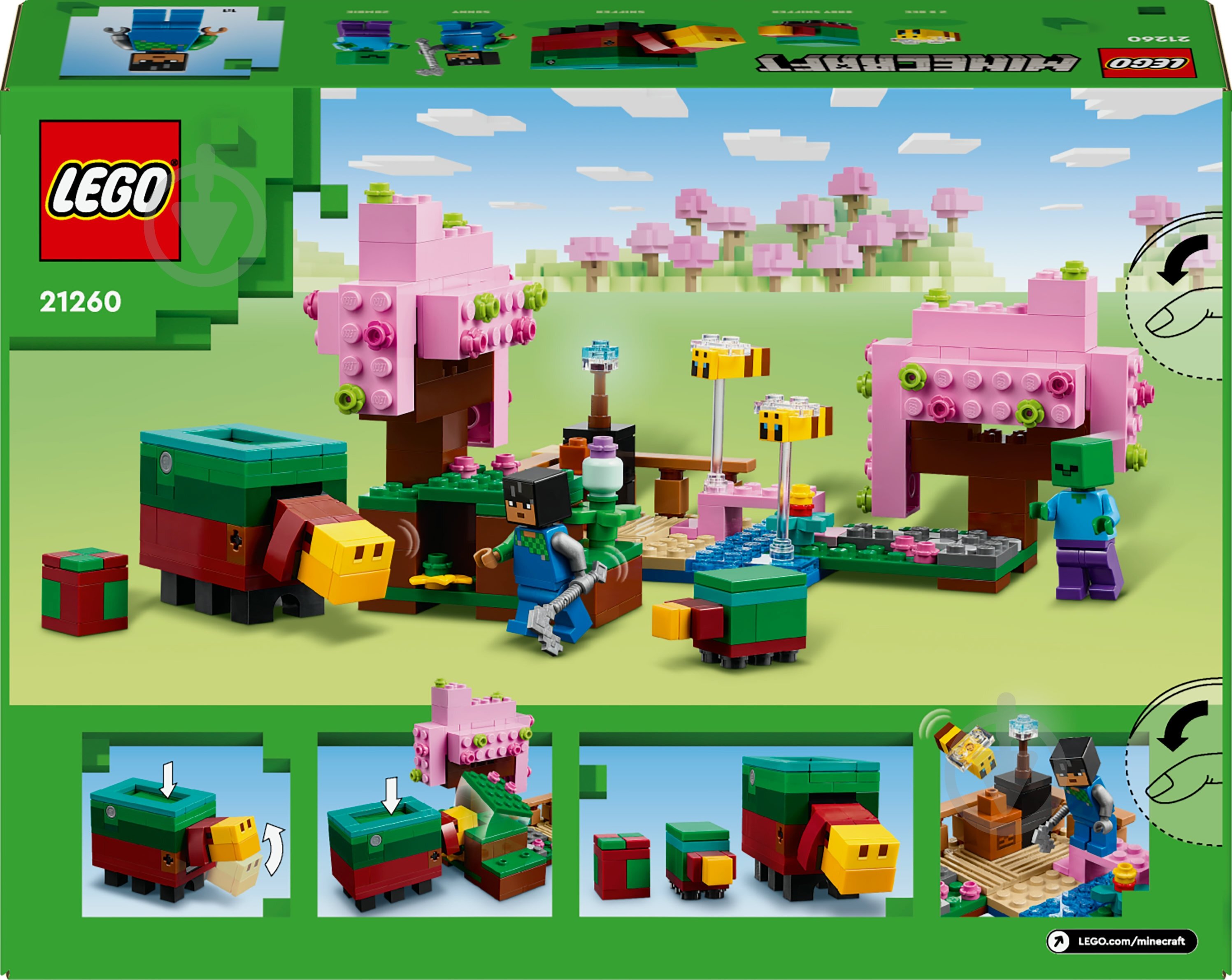 Конструктор LEGO Minecraft Квітучий вишневий сад 21260 - фото 2