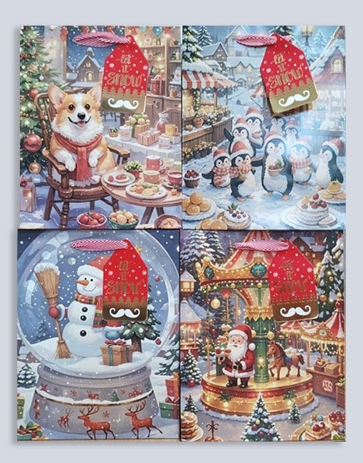 Пакет подарочный Сказочная ярмарка 18x23x10 см Гулівер Країна - фото 1