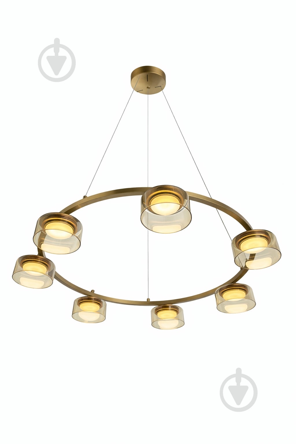 Люстра підвісна LIGHT SET DUSHA MS241-Y7 7x12 Вт GX53 золото/бурштин - фото 3