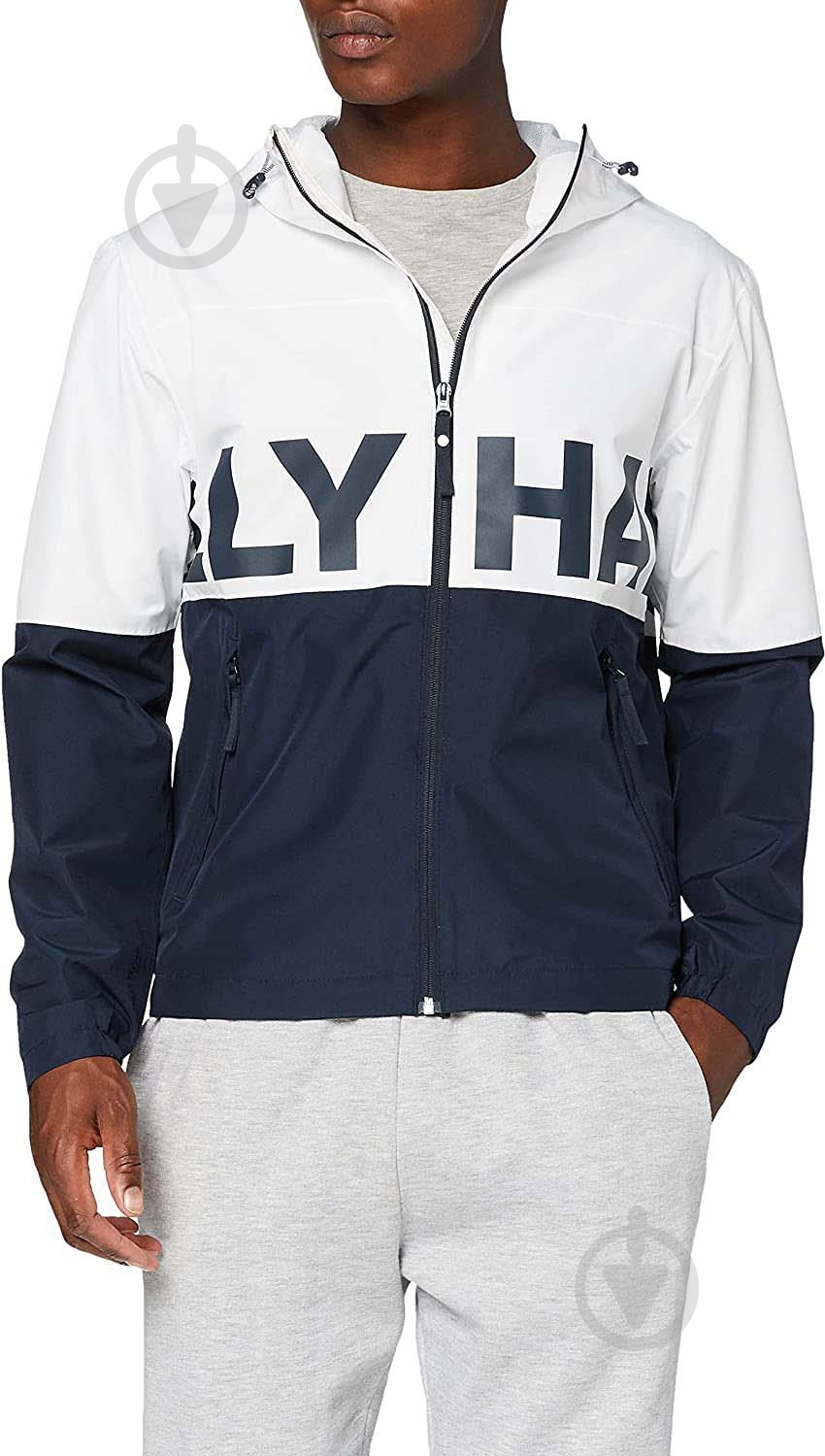 Куртка мужская Helly Hansen 64057-003 р.XL бело-синяя - фото 1