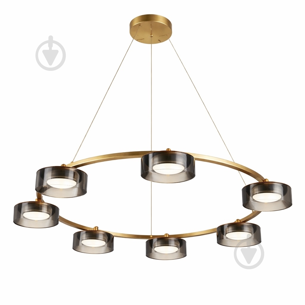 Люстра подвесная LIGHT SET DUSHA MS241 7x12 Вт GX53 золотой/дымчатый - фото 3