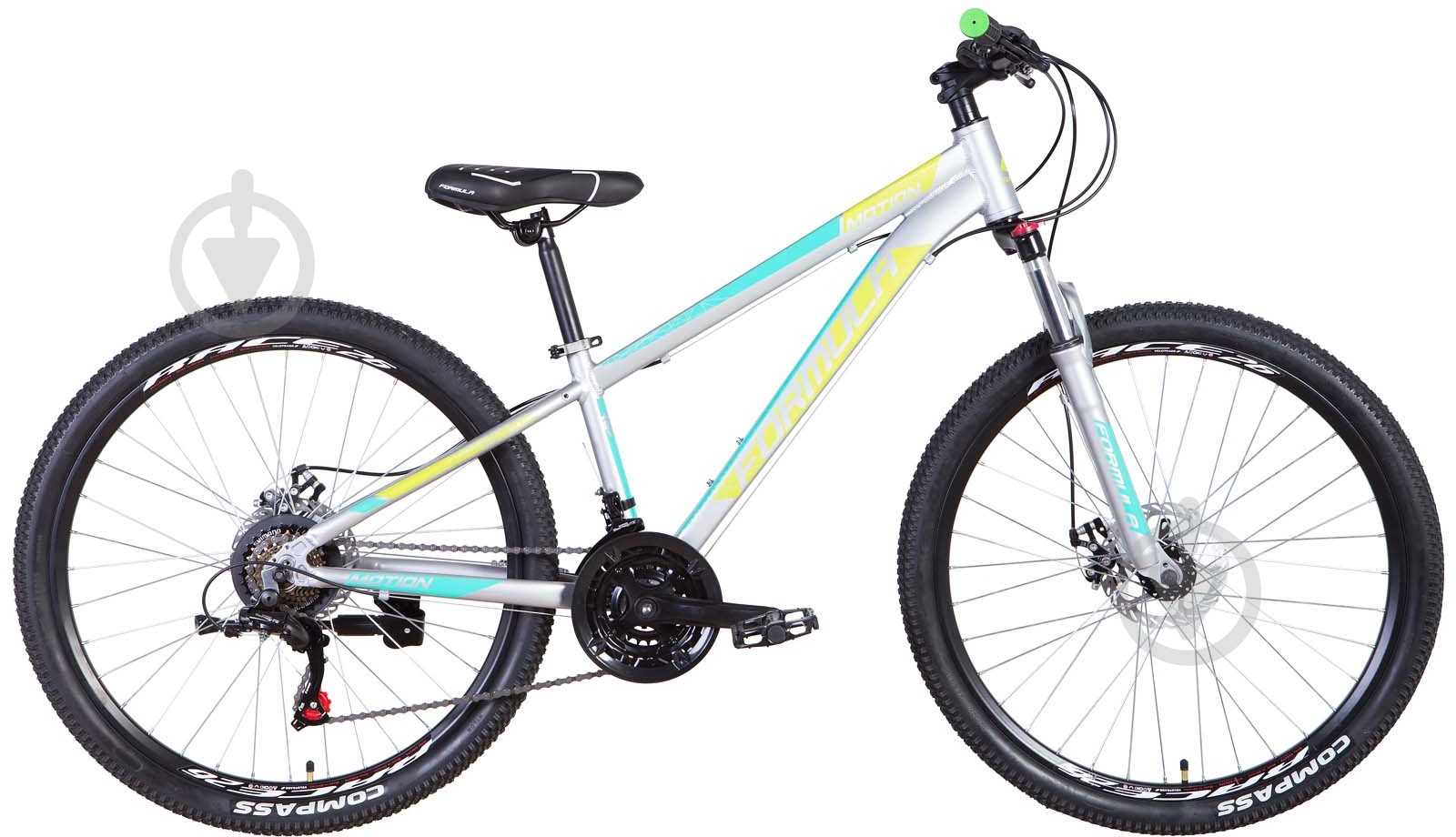 Велосипед Formula 26" 13"(33 см) MOTION OPS-FR-26-491 срібно-бірюзовий - фото 1