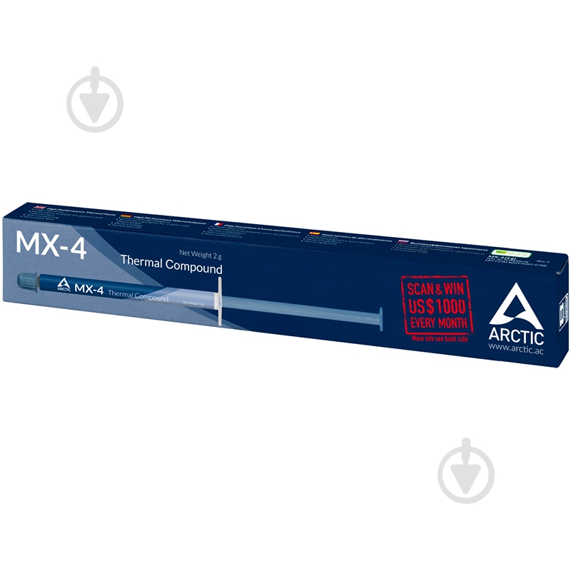 Термопаста Arctic MX-4 2 г 2019 Edition - фото 2 Термопаста Arctic MX-4 2 г 2019 Edition - фото 2