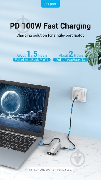 Док-станция Vention USB HUB 5 в 1 silver (TNFHB) - фото 6