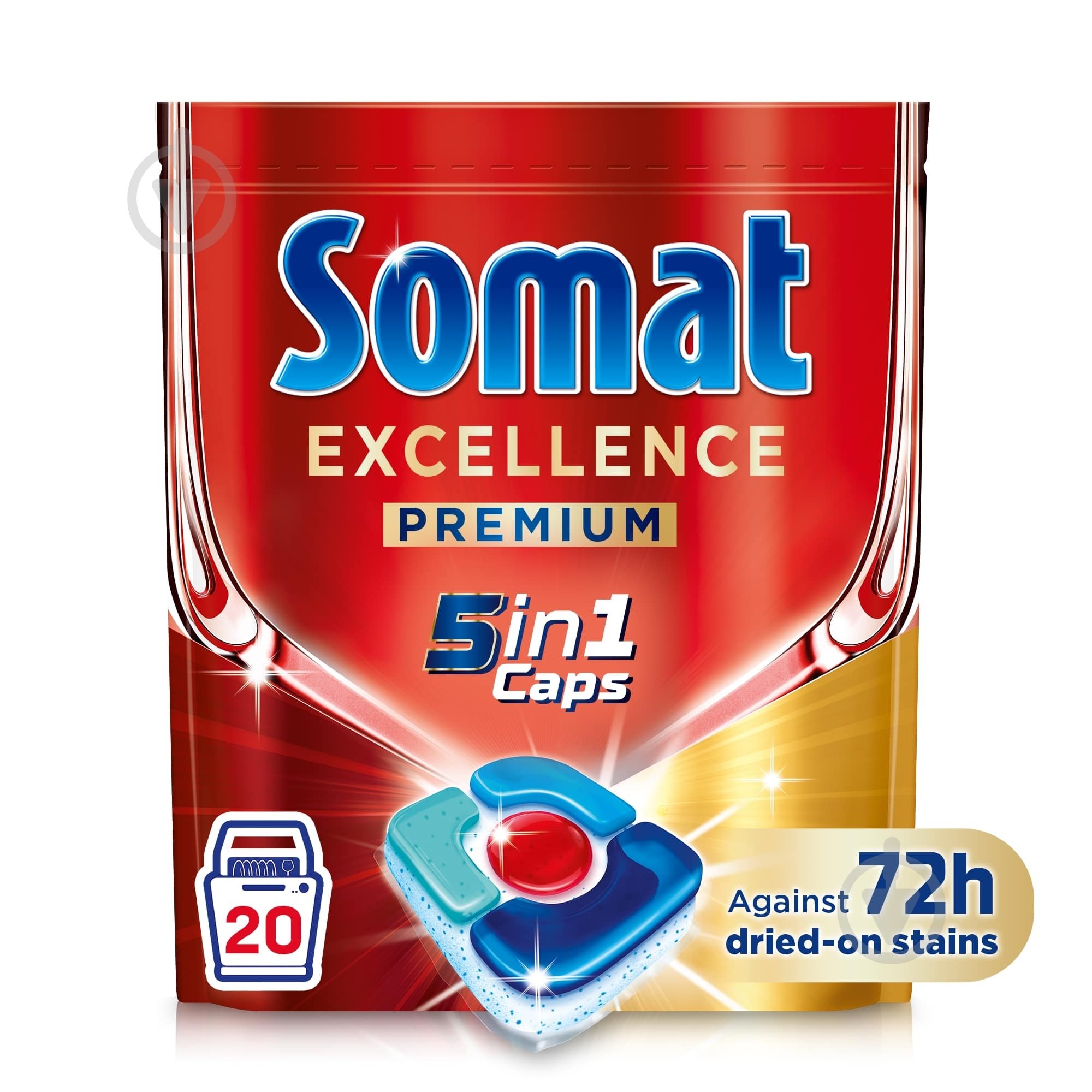 Таблетки для посудомийних машин Somat Exellence 5in1 20 шт. - фото 2