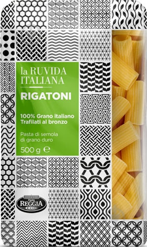 Макарони La Ruvida Rigatoni bronzo 500 г - фото 1 Макарони La Ruvida Rigatoni bronzo 500 г - фото 1