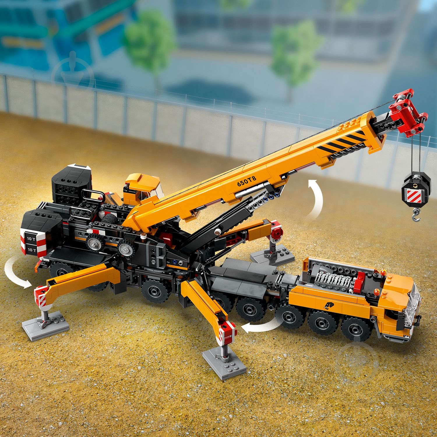 ᐉ Конструктор LEGO City Жовтий пересувний будівельний кран 60409