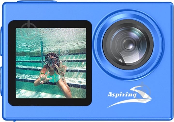 Экшн-камера Aspiring Repeat 3 Ultra HD 4K 60 FPS Dual Screen blue (REF210101) - фото 1