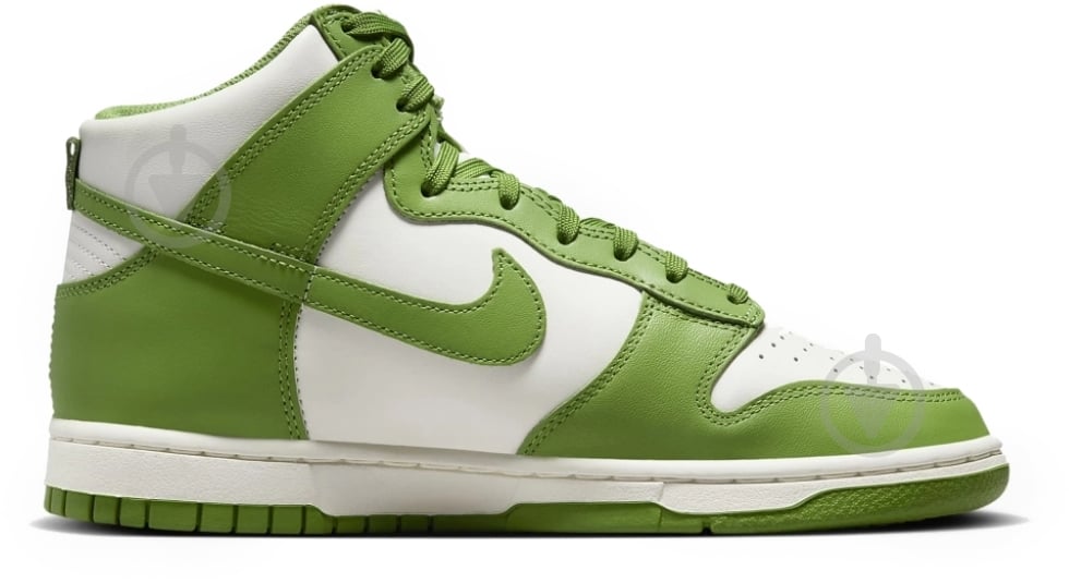 Кроссовки женские демисезонные Nike DUNK HIGH DD1869-300 р.38 белые с зеленым - фото 2 Кроссовки женские демисезонные Nike DUNK HIGH DD1869-300 р.38 белые с зеленым - фото 2