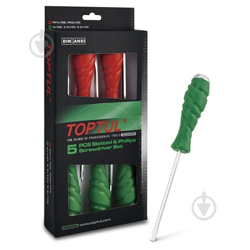 Набор отверток Toptul GAAE0509 - фото 1
