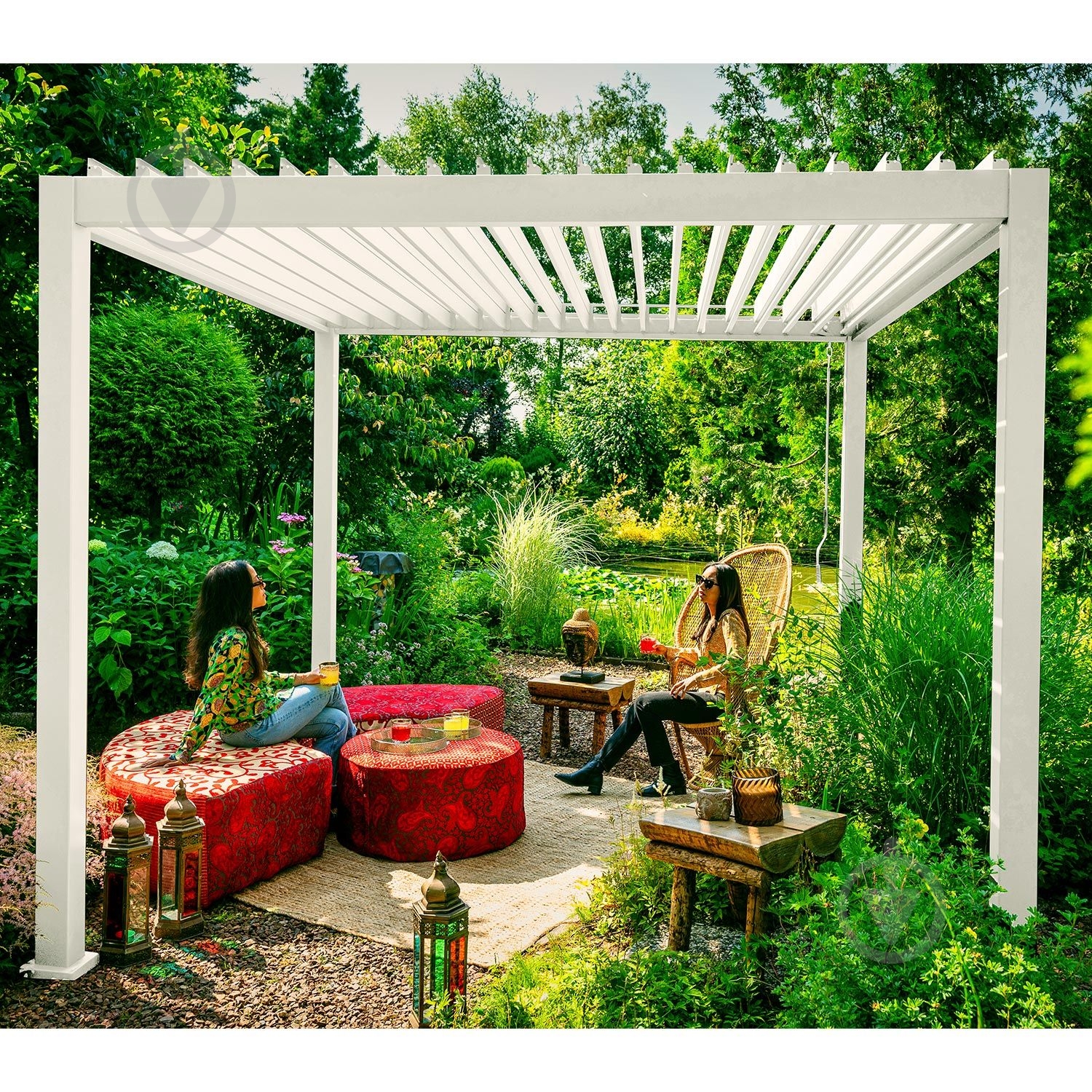 Беседка Home4You MIRADOR-111 3x4 м белая - фото 3