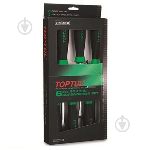 Набор отверток Toptul с шестигранником GAAE0605 - фото 1