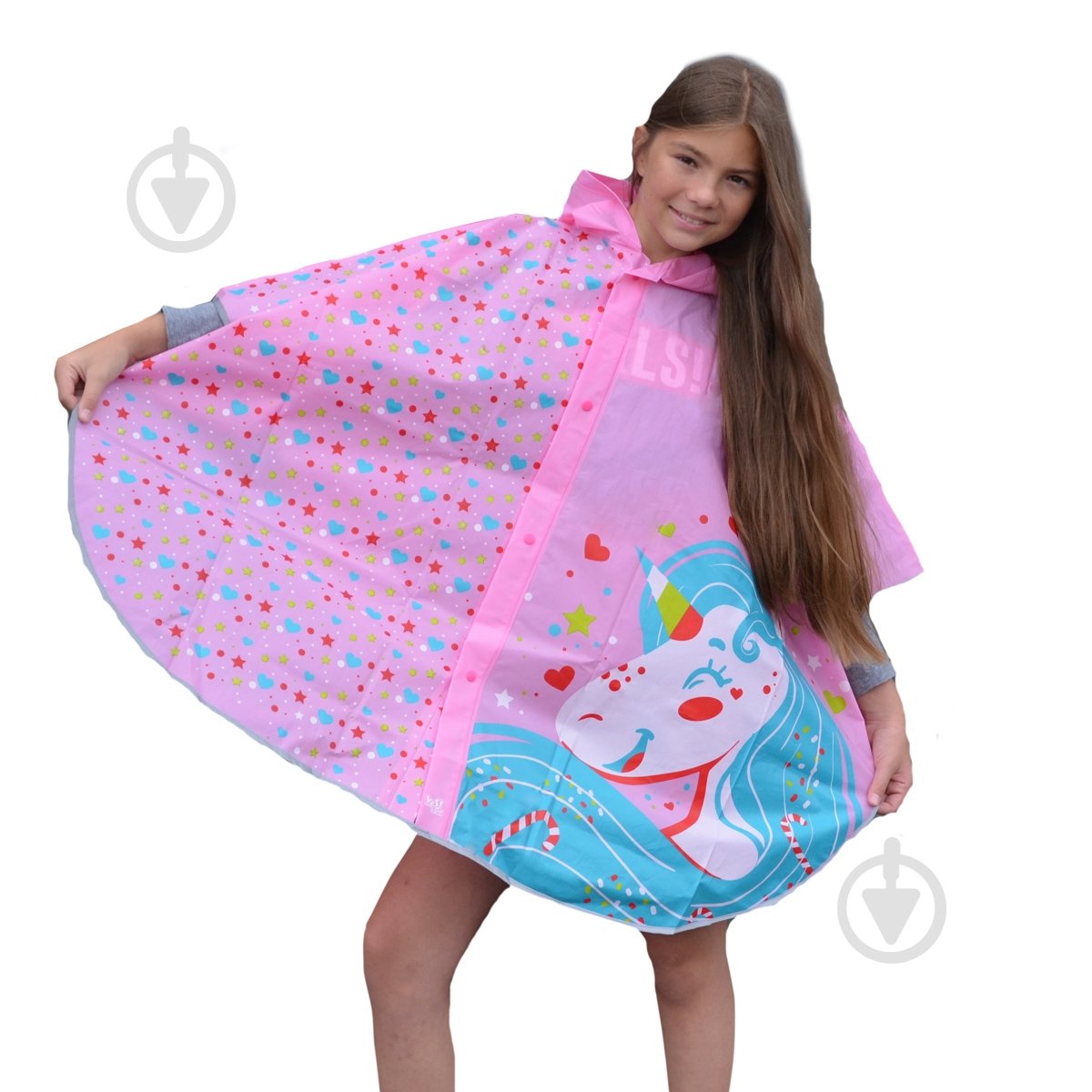 Дождевик для девочки YES Пони S розовый 706946 - фото 1