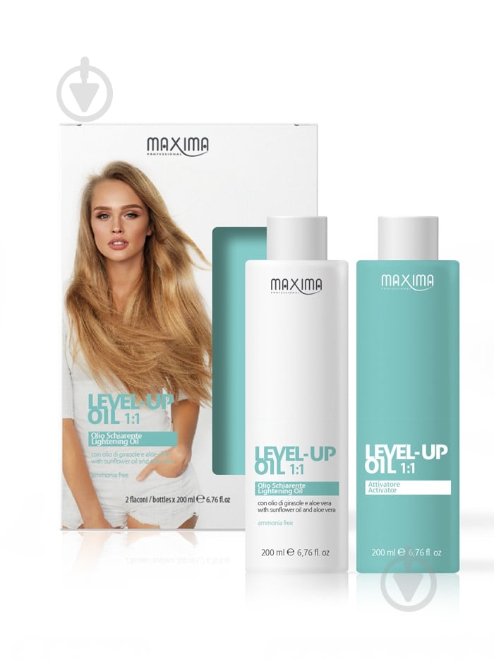 Олія для волосся Maxima Level Up Oil освітлювальна 200 мл - фото 1 Олія для волосся Maxima Level Up Oil освітлювальна 200 мл - фото 1