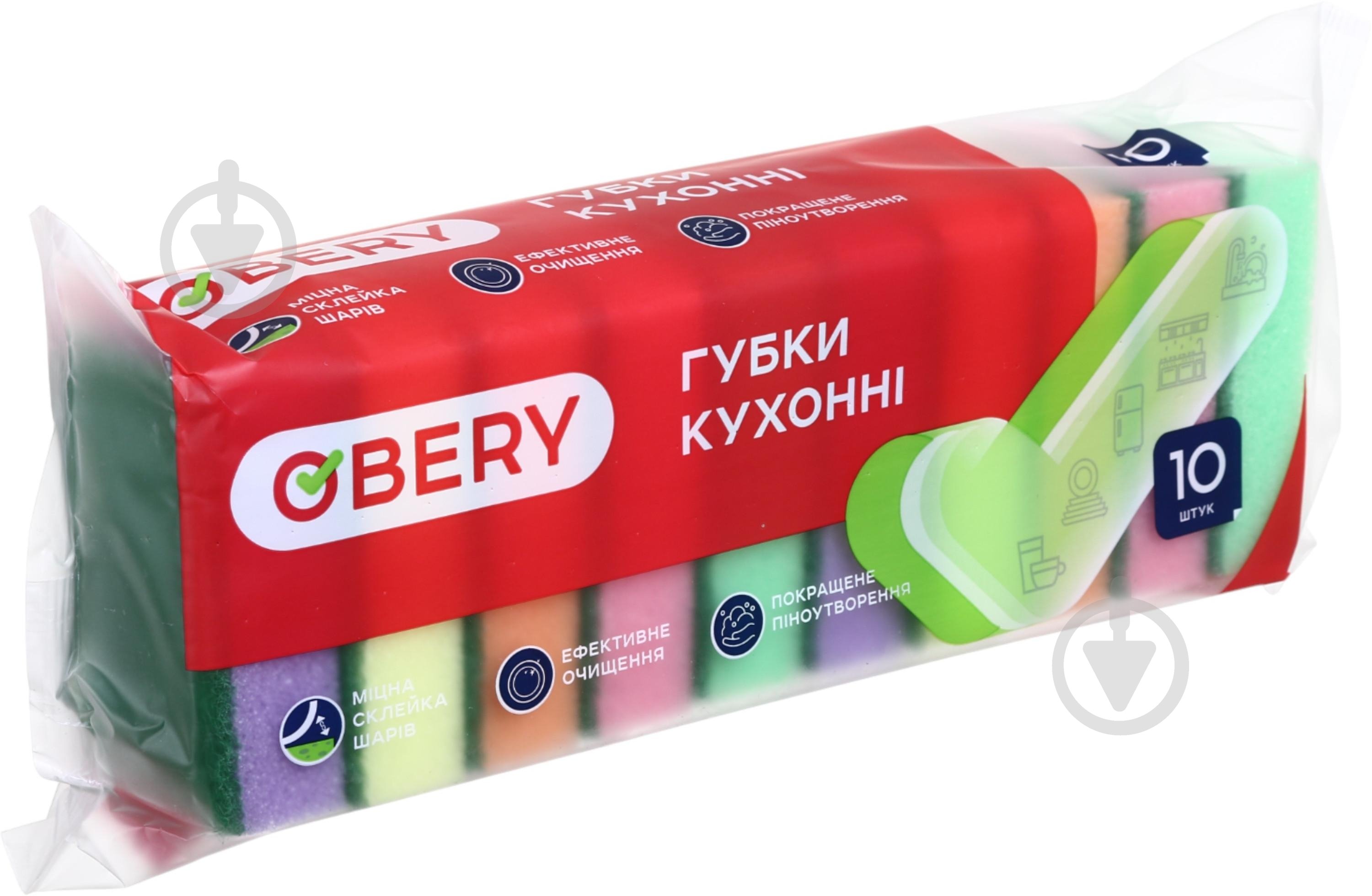 Губка для посуду OBERY Максі 10 шт. - фото 3
