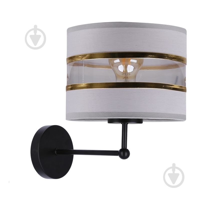 Бра Candellux Andy 1x40 Вт E27 черный/белый/золото/прозрачный 21-05922 - фото 1