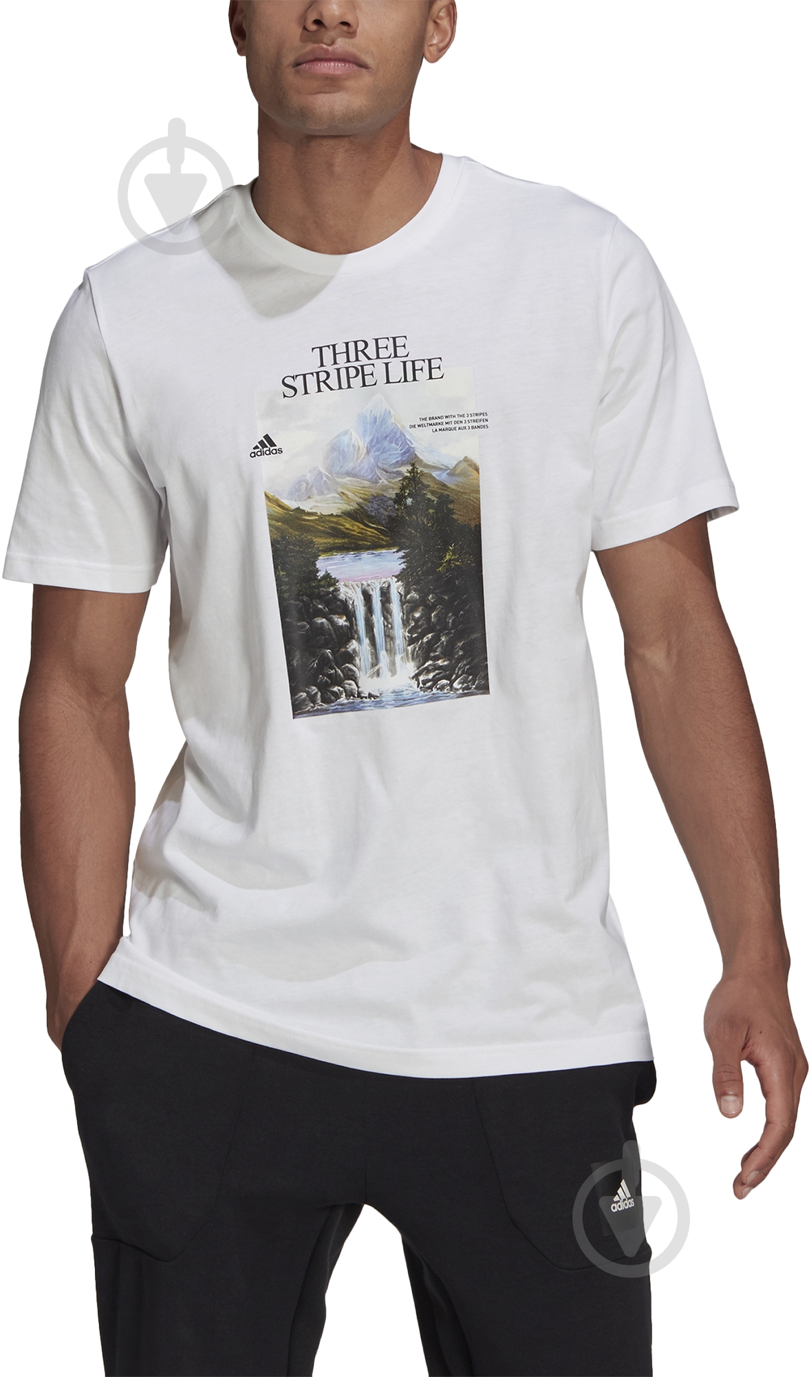 Футболка Adidas MOUNTAIN TEE M GN6851 р.S белый - фото 3