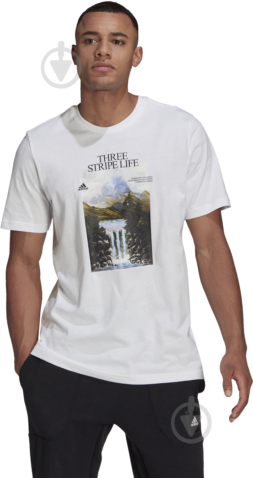 Футболка Adidas MOUNTAIN TEE M GN6851 р.S белый - фото 4