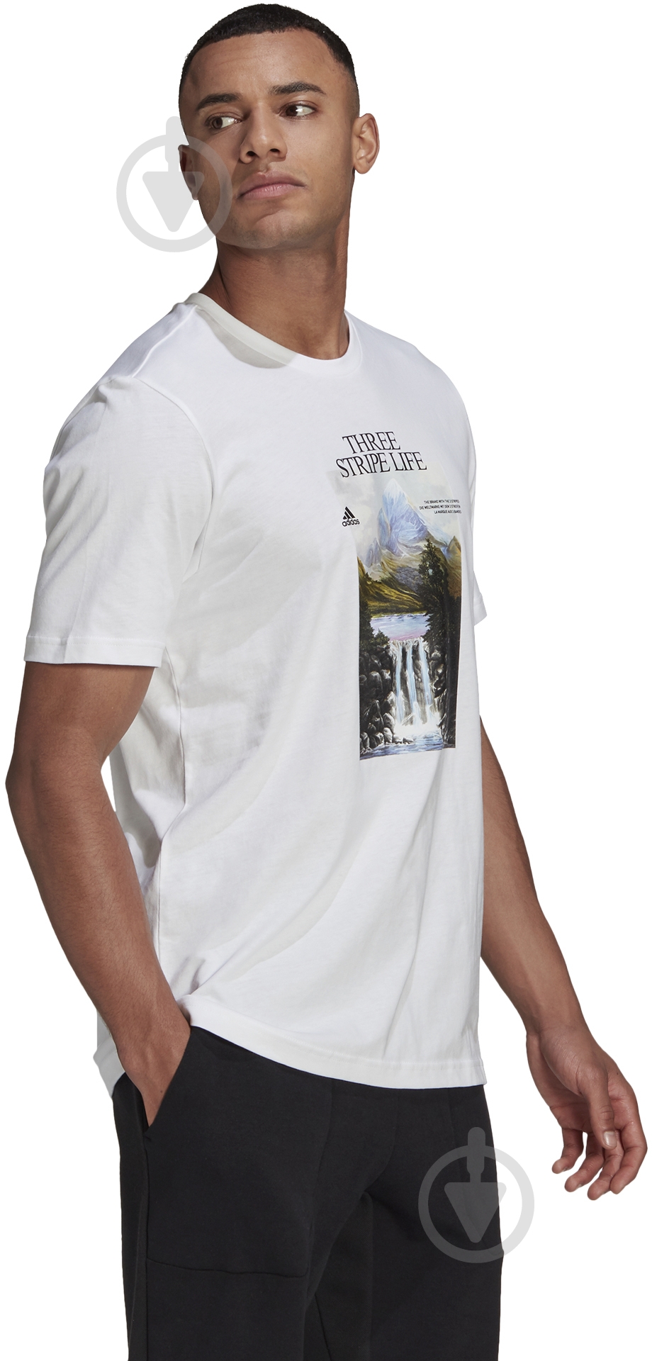 Футболка Adidas MOUNTAIN TEE M GN6851 р.S белый - фото 6