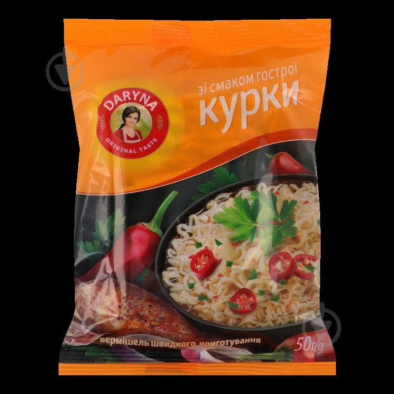 Вермішель Daryna зі смаком гострої курки 50 г - фото 5 Вермішель Daryna зі смаком гострої курки 50 г - фото 5