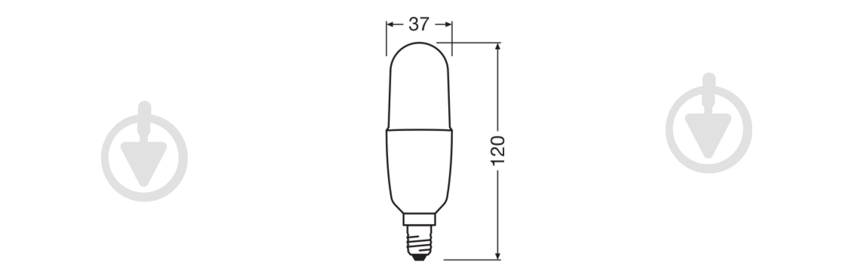 Лампа світлодіодна Osram 10 Вт матова E14 220 В 4000 К LEDSTICK E14 10W - фото 4