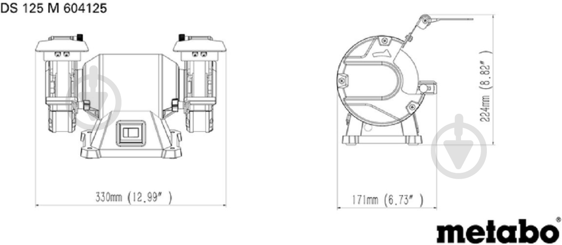 Точильный станок Metabo DS 125 M 604125000 - фото 4