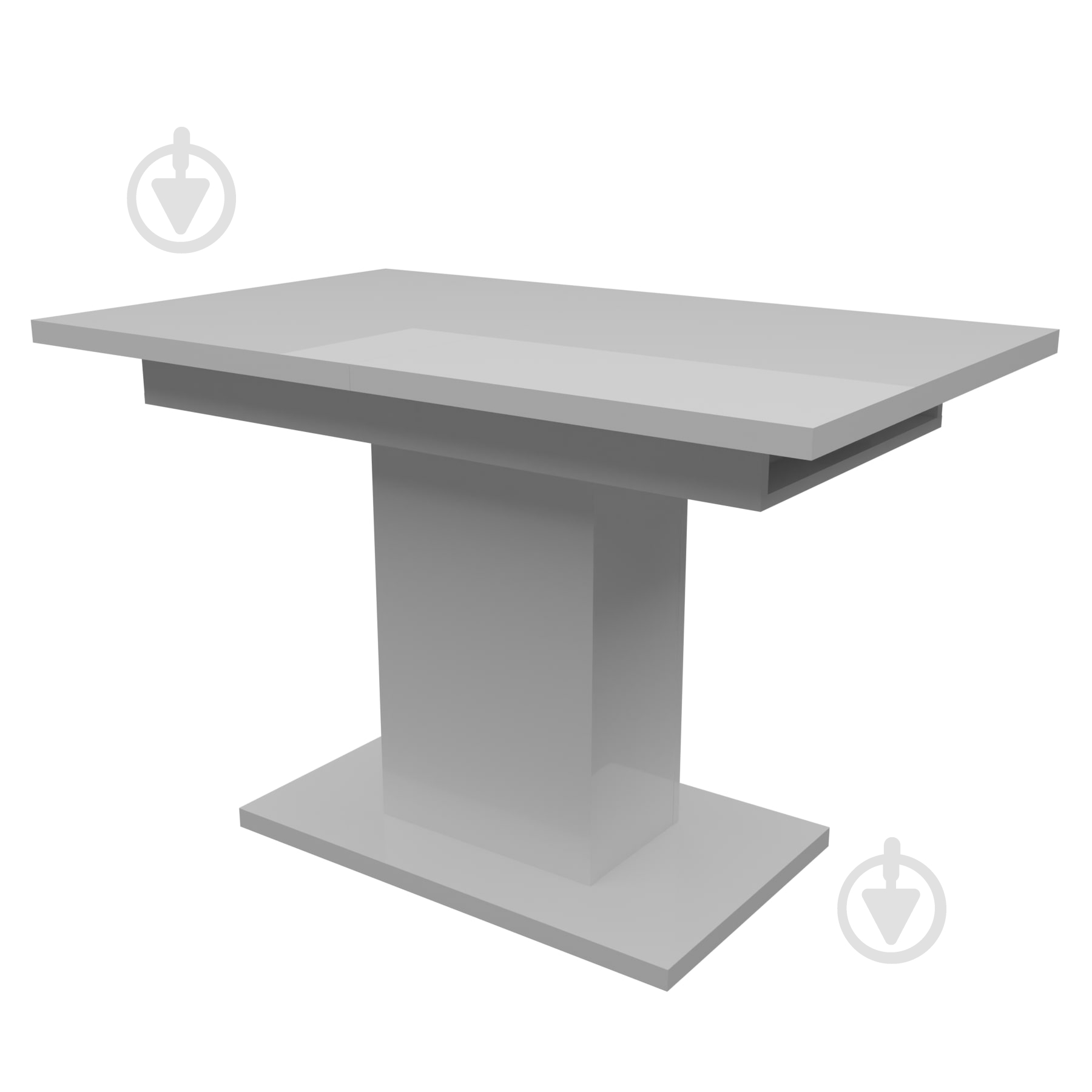 Стол обеденный KS Wood Твист 1100(1500)x675x750мм белый - фото 3 Стол обеденный KS Wood Твист 1100(1500)x675x750мм белый - фото 3