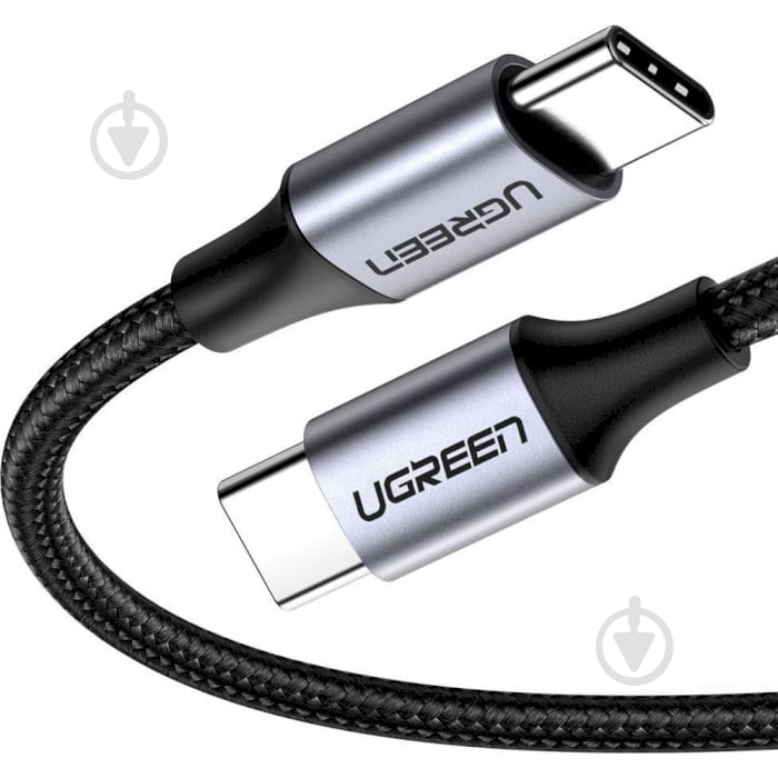 Кабель UGREEN USB 2.0 Type-C M-M Round Cable Nickel Plating Aluminum Shell US261 2 м черный (50152) - фото 1 Кабель UGREEN USB 2.0 Type-C M-M Round Cable Nickel Plating Aluminum Shell US261 2 м черный (50152) - фото 1