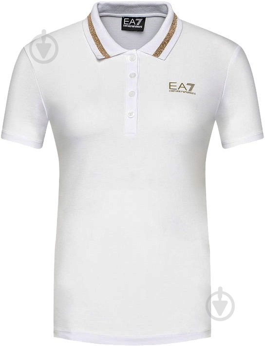 Поло EA7 3KTF04-TJ9DZ-1100 р.XL белый - фото 1 Поло EA7 3KTF04-TJ9DZ-1100 р.XL белый - фото 1