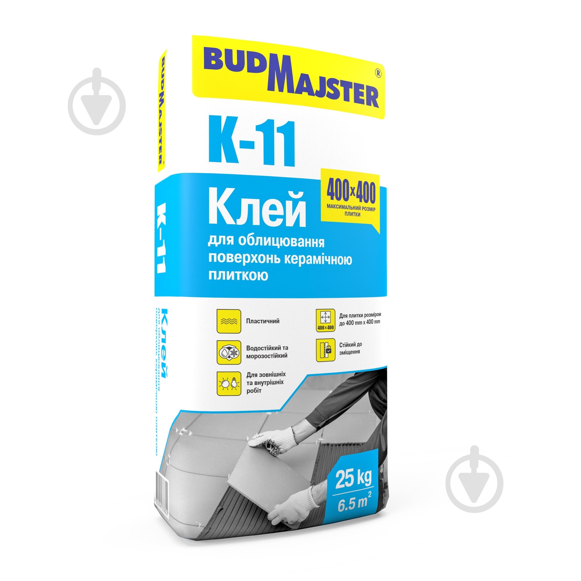 Клей для плитки BudMajster "К-11" для керамической плитки 25 кг - фото 1