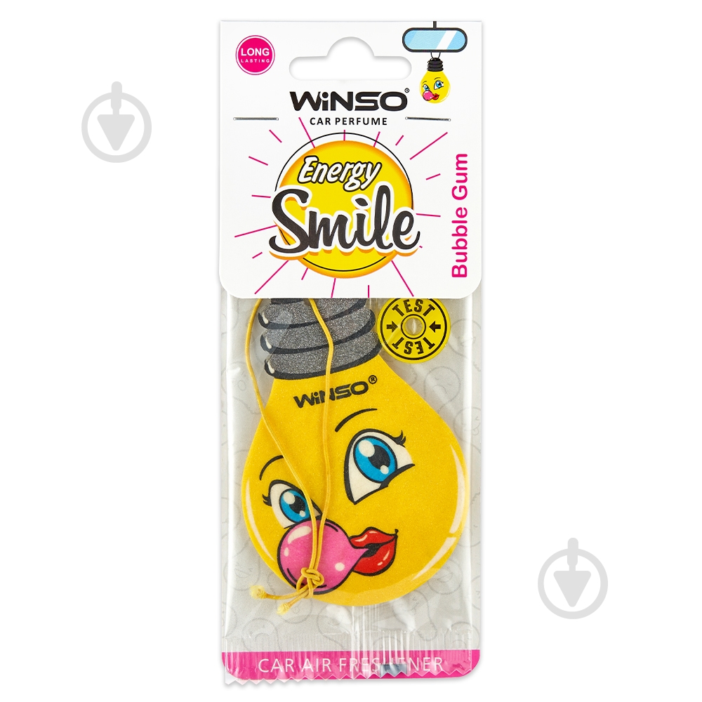 Ароматизатор подвесной WINSO Energy Smile Bubble Gum - фото 1