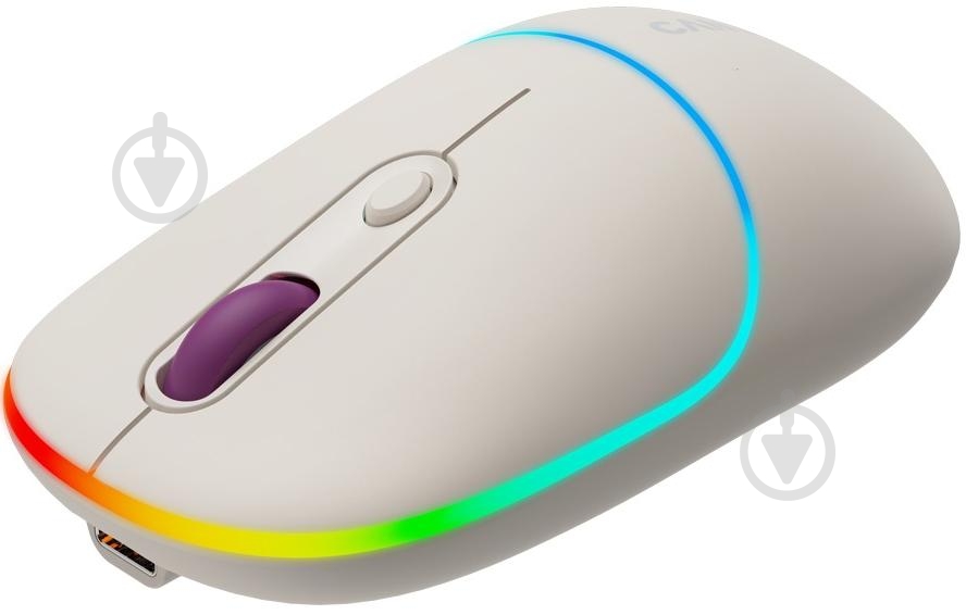 Мишка бездротова Canyon MW-22 Dual Band RGB Wireless rice (CNS-CMSW22RC) - фото 1