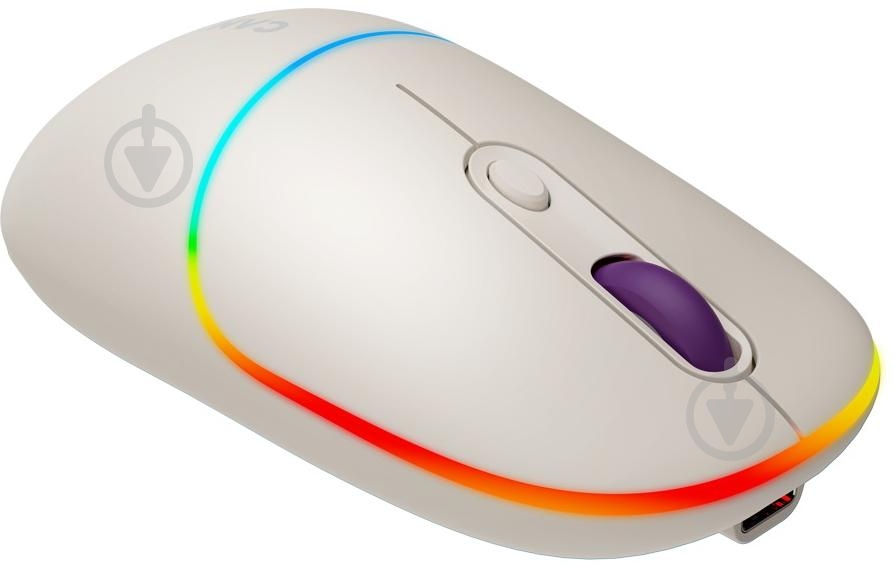 Мишка бездротова Canyon MW-22 Dual Band RGB Wireless rice (CNS-CMSW22RC) - фото 4