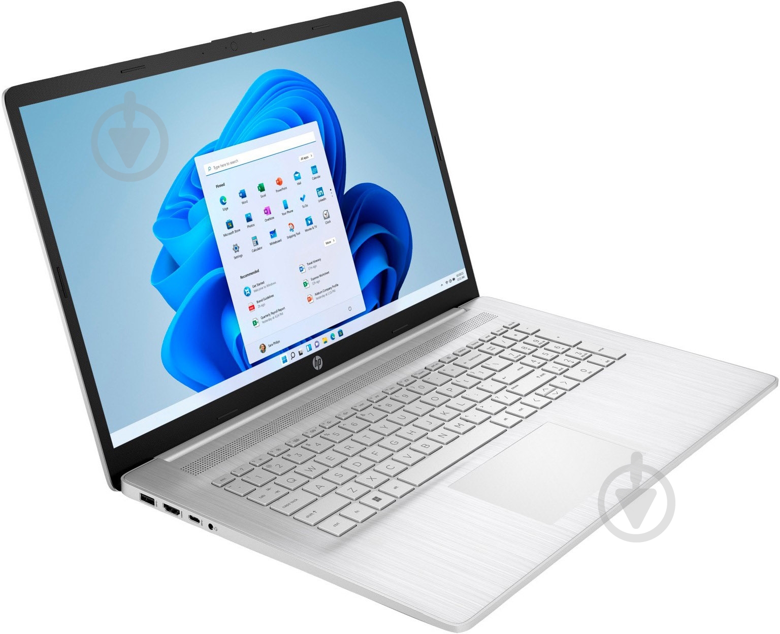 Ноутбук HP 17-cn3008ua 17,3" (826W2EA) silver - фото 3