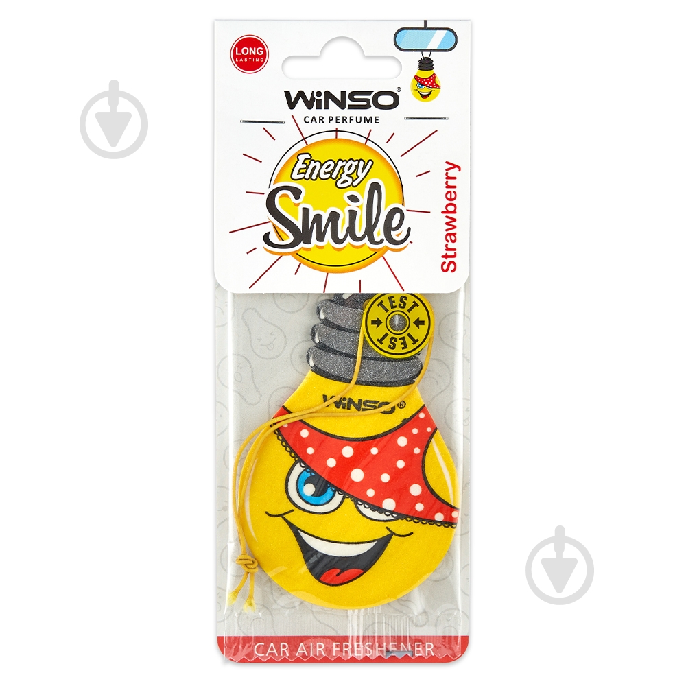Ароматизатор підвісний WINSO Energy Smile Strawberry - фото 1