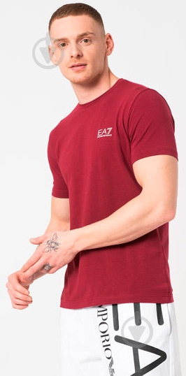 Футболка EA7 8NPT52-PJM5Z-1494 р.2XL бордовый - фото 4
