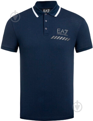Поло EA7 3KPF24-PJ5SZ-1554 р.2XL синий - фото 1