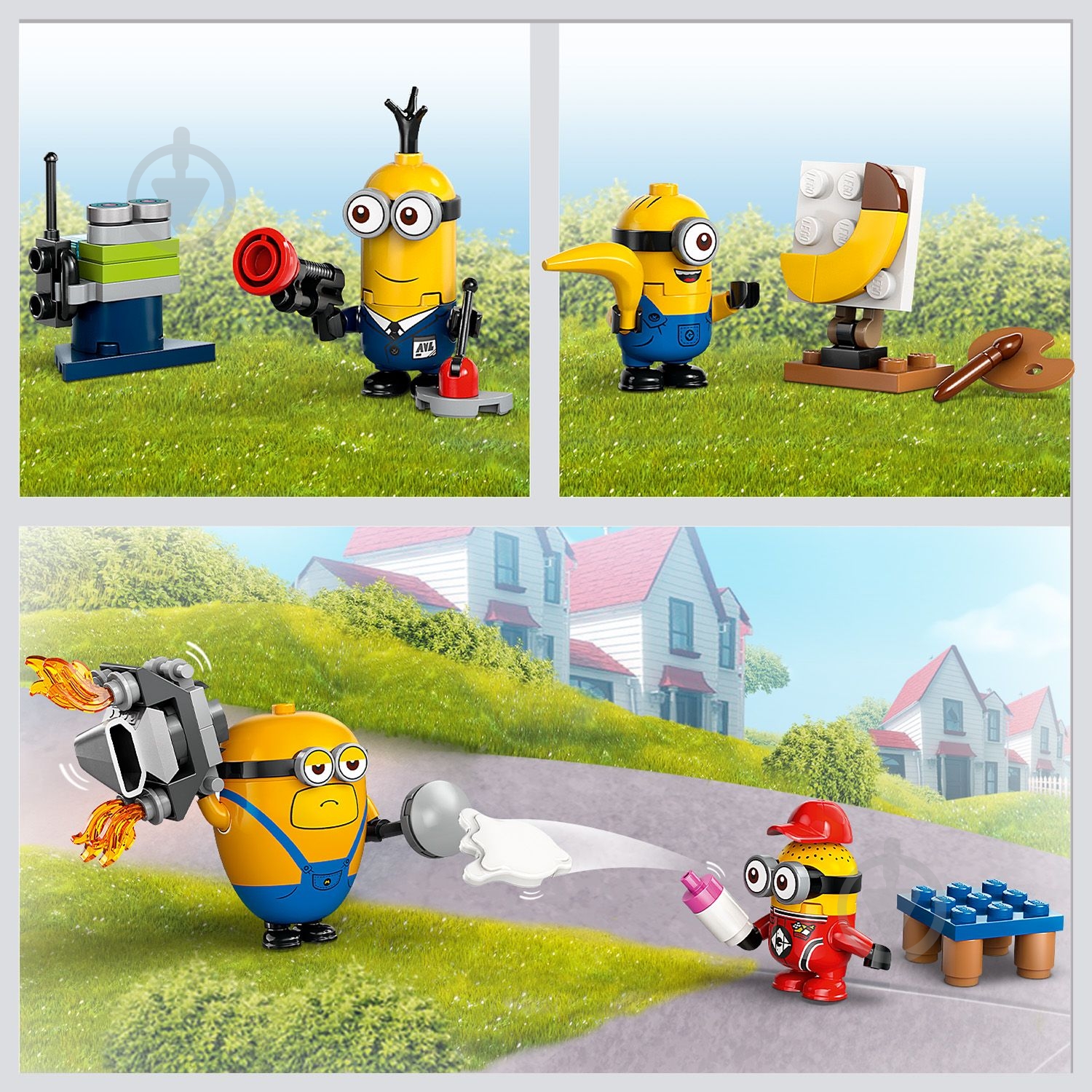ᐉ Конструктор LEGO Minions Мужчины и банановый автомобиль 75580