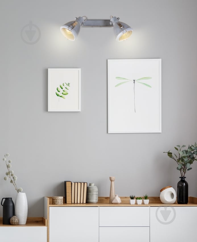 Спот Candellux CRODO 2x40 Вт E14 серый 92-71118 - фото 5