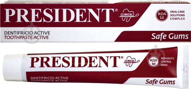 Зубная паста PresiDENT Activ Clinical (RDA-75) 75 мл - фото 1 Зубная паста PresiDENT Activ Clinical (RDA-75) 75 мл - фото 1
