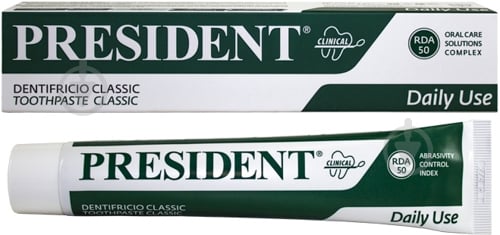 Зубная паста PresiDENT Classic Clinical (RDA-50) 75 мл - фото 1 Зубная паста PresiDENT Classic Clinical (RDA-50) 75 мл - фото 1