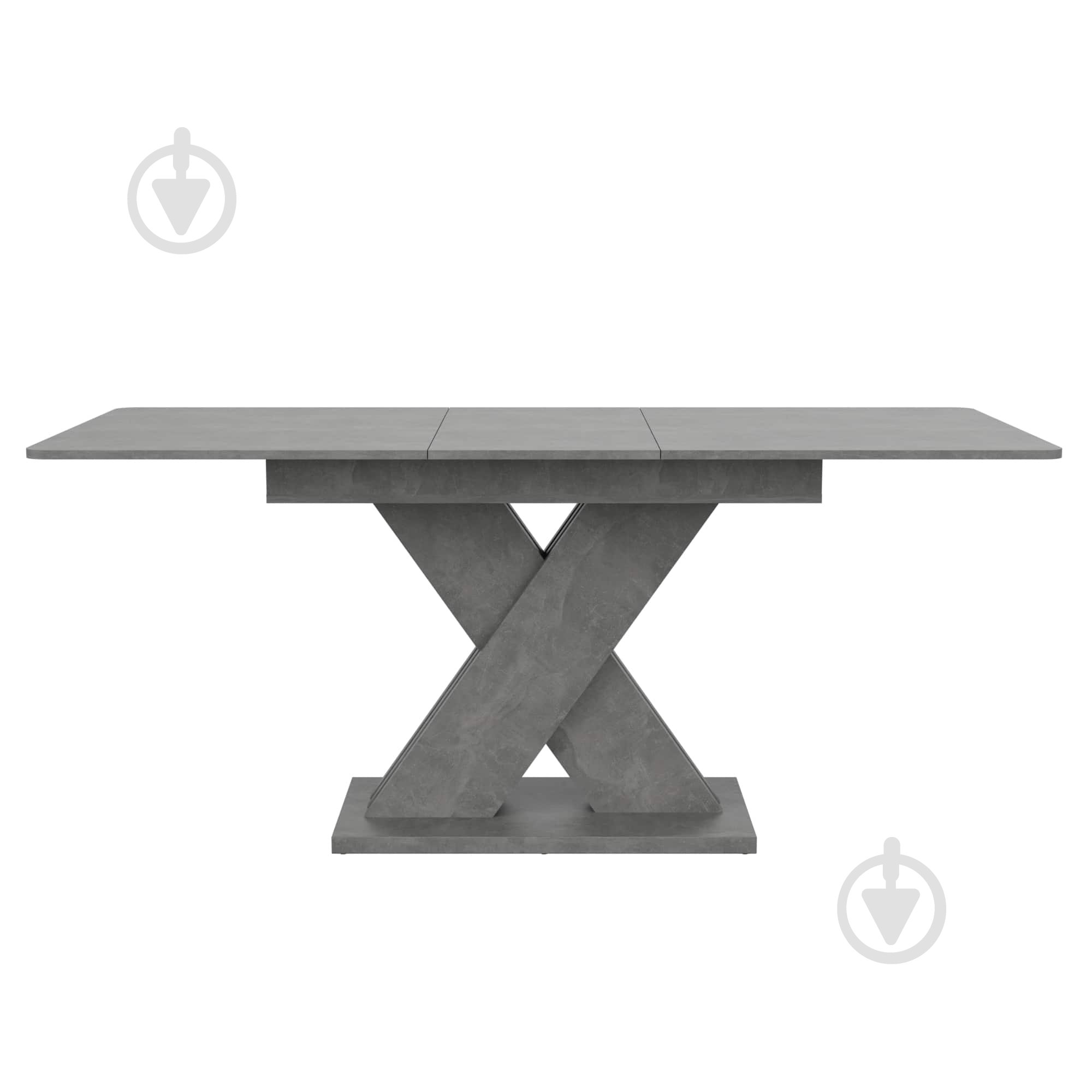 Стіл обідній KS Wood Віто 1400(1800)x800x784мм бетон - фото 1