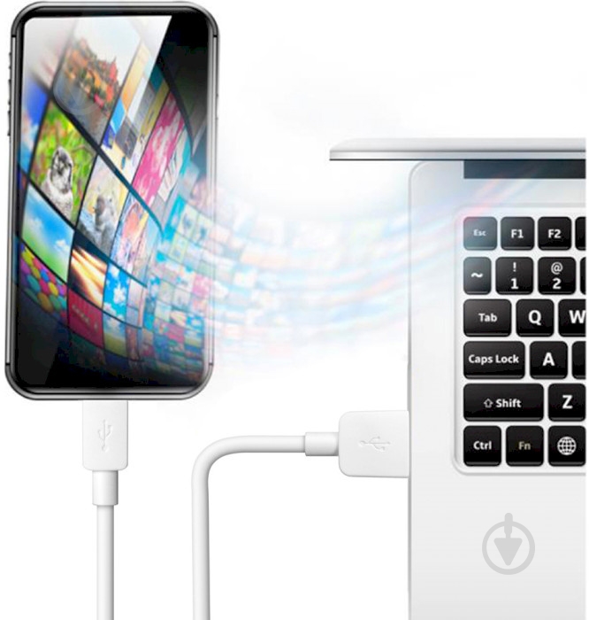 Кабель Defender USB AM-Type-C M USB08-01C 1 м white (87495) - фото 4
