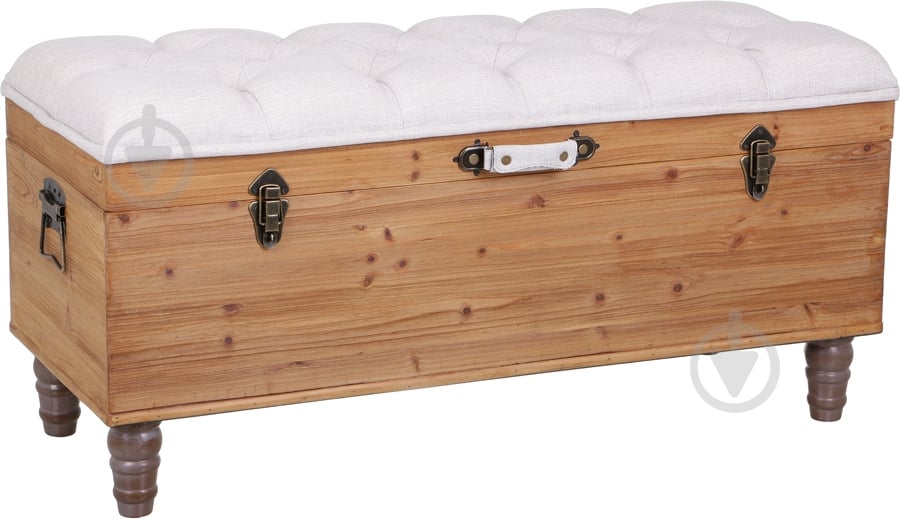 Сундук-пуф для хранения Dutch 470х1020 мм светло-коричневый /дуб (15B178) - фото 2 Сундук-пуф для хранения Dutch 470х1020 мм светло-коричневый /дуб (15B178) - фото 2