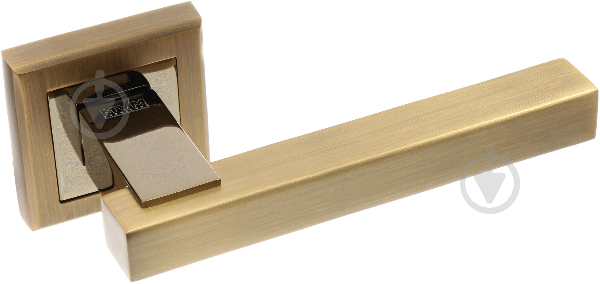 Ручка на розетке MVM Z-1290 матовая бронза/полированная бронза - фото 1 Ручка на розетке MVM Z-1290 матовая бронза/полированная бронза - фото 1