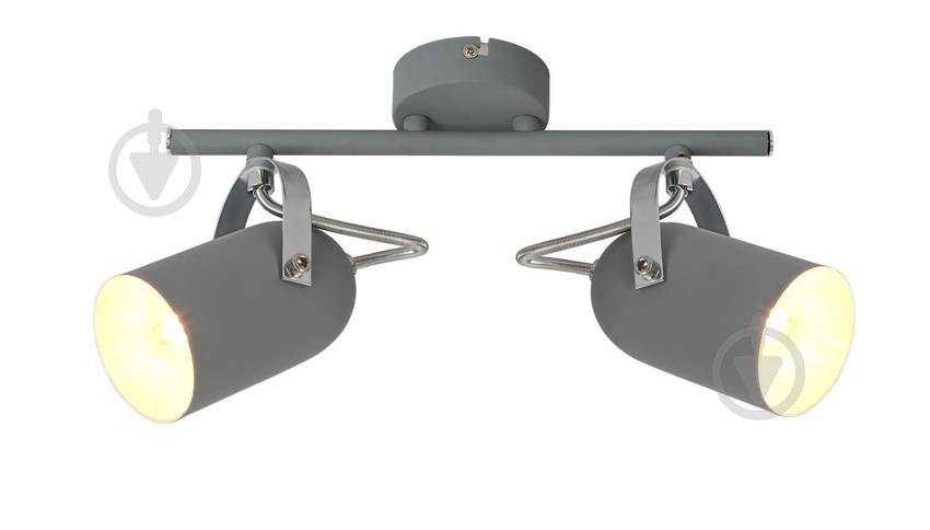 Спот Candellux GRAY 2x40 Вт E14 серый 92-66480 - фото 1