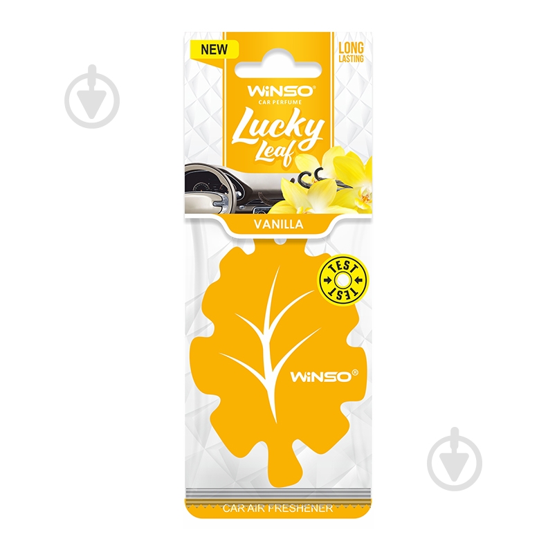 Ароматизатор подвесной WINSO Lucky Leaf Vanilla 537970 15 мл - фото 1