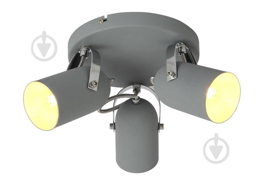 Спот Candellux GRAY 3x40 Вт E14 серый 98-66503 - фото 1