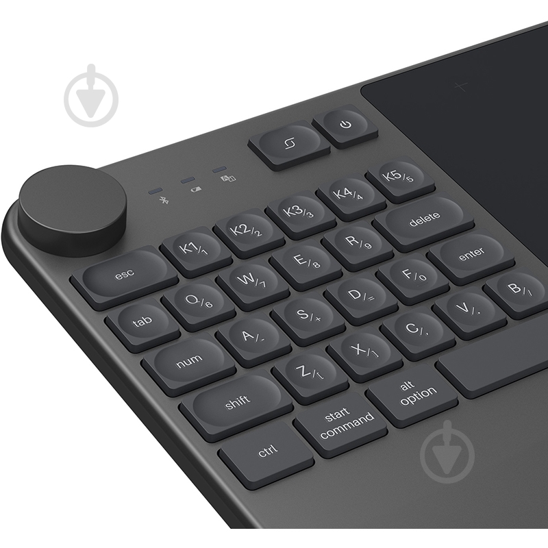 Планшет графічний Huion Inspiroy Keydial KD200 black - фото 4 Планшет графічний Huion Inspiroy Keydial KD200 black - фото 4