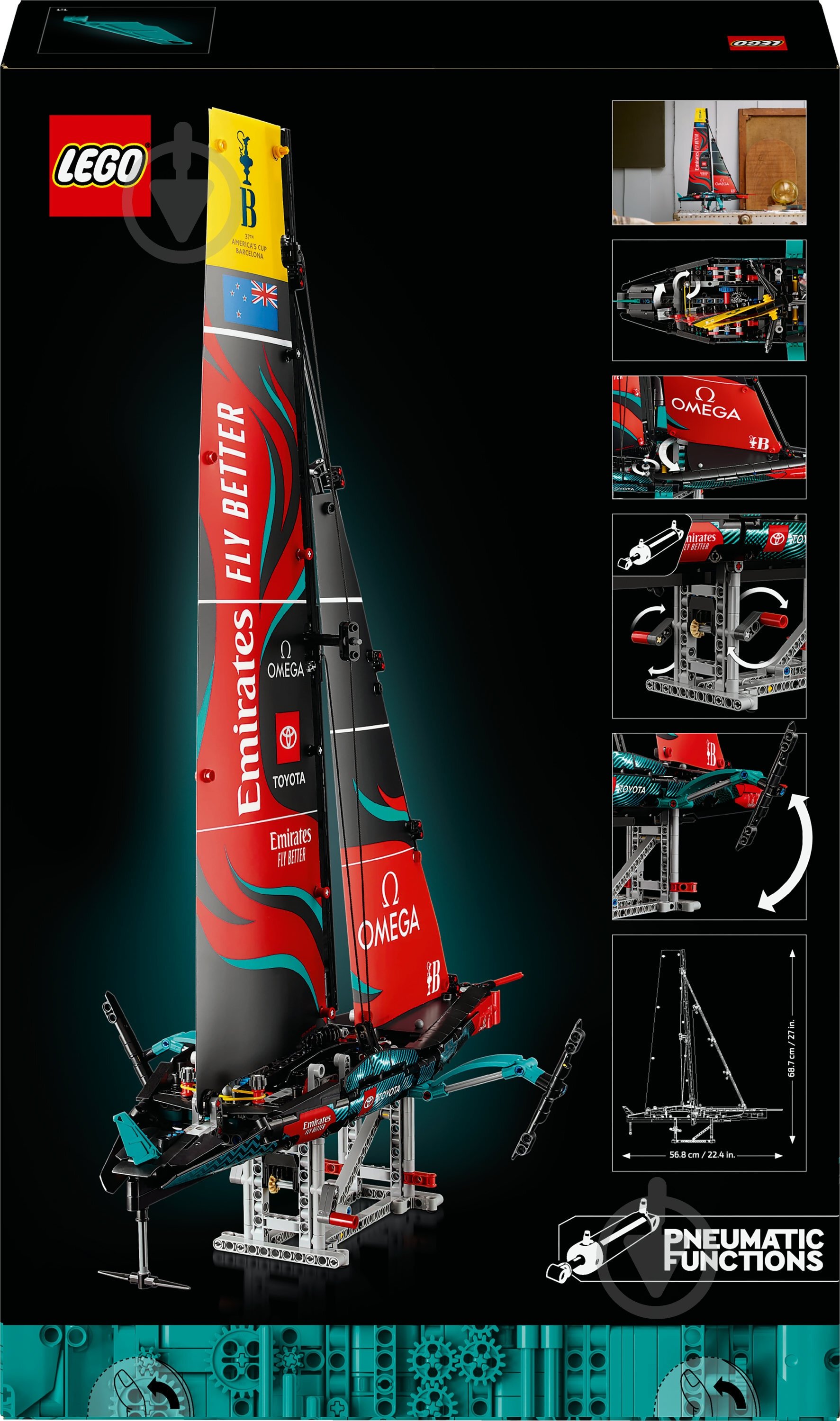 仁王雅治　31点セット ᐉ Конструктор LEGO Technic Яхта Emirates Team New Zealand AC75